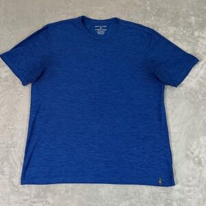 BRUCE BOLT Shirt Mens XL Blue Performance Stretch Athletic Baseball Training Tee